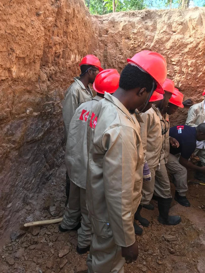 Kasote team members at a field site